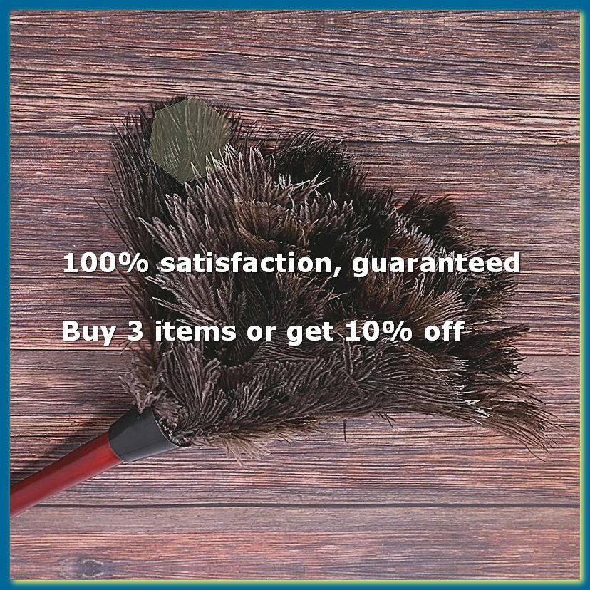 Ostrich Cleaning Duster Ostrich Duster Ostrich Duster Soft Feathers Duster From furniture to fan blades-AD33