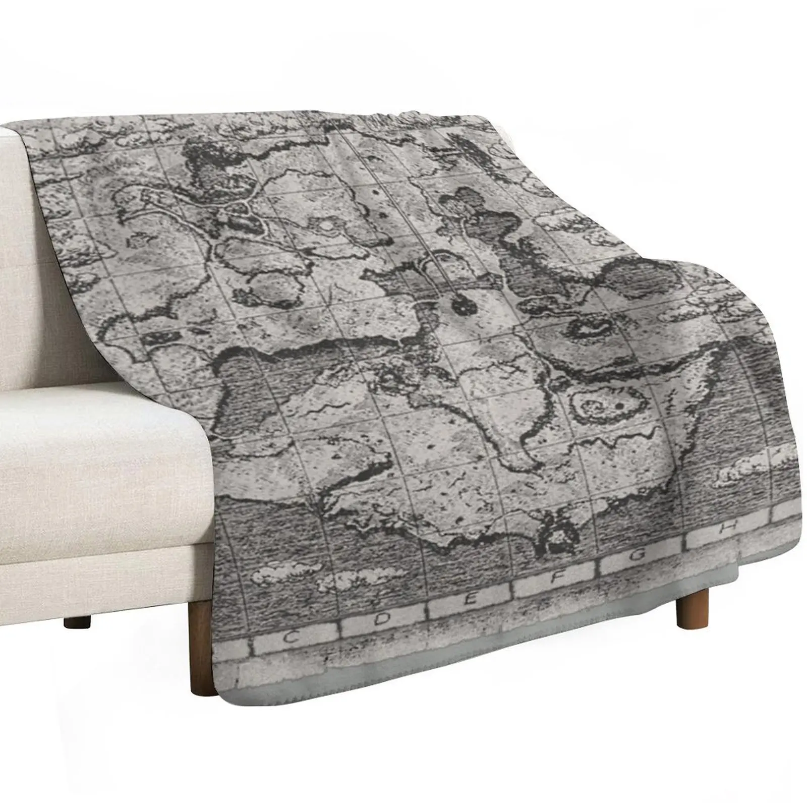 Shadow of the Colossus map Throw Blanket Soft Big bed plaid Blankets Sofas Of Decoration Beach Plush Softest Blankets