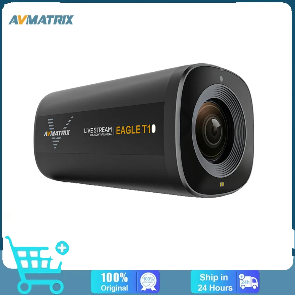 

AVMATRIX Eagle T10 10X Zoom TOF Autofocus Live Stream Camera Wide Angle Shot Type-C USB & HDMI-compatible 5 Million Pixels