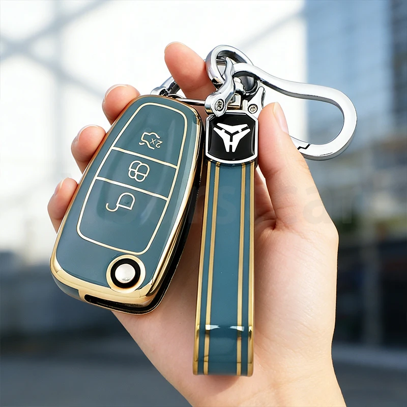 Auto Keyless for Ford Focus Galaxy Mondeo Transit Tourneo Custom Ranger C-Max S-Max Soft Fashion TPU Car Remote Key Case Cover