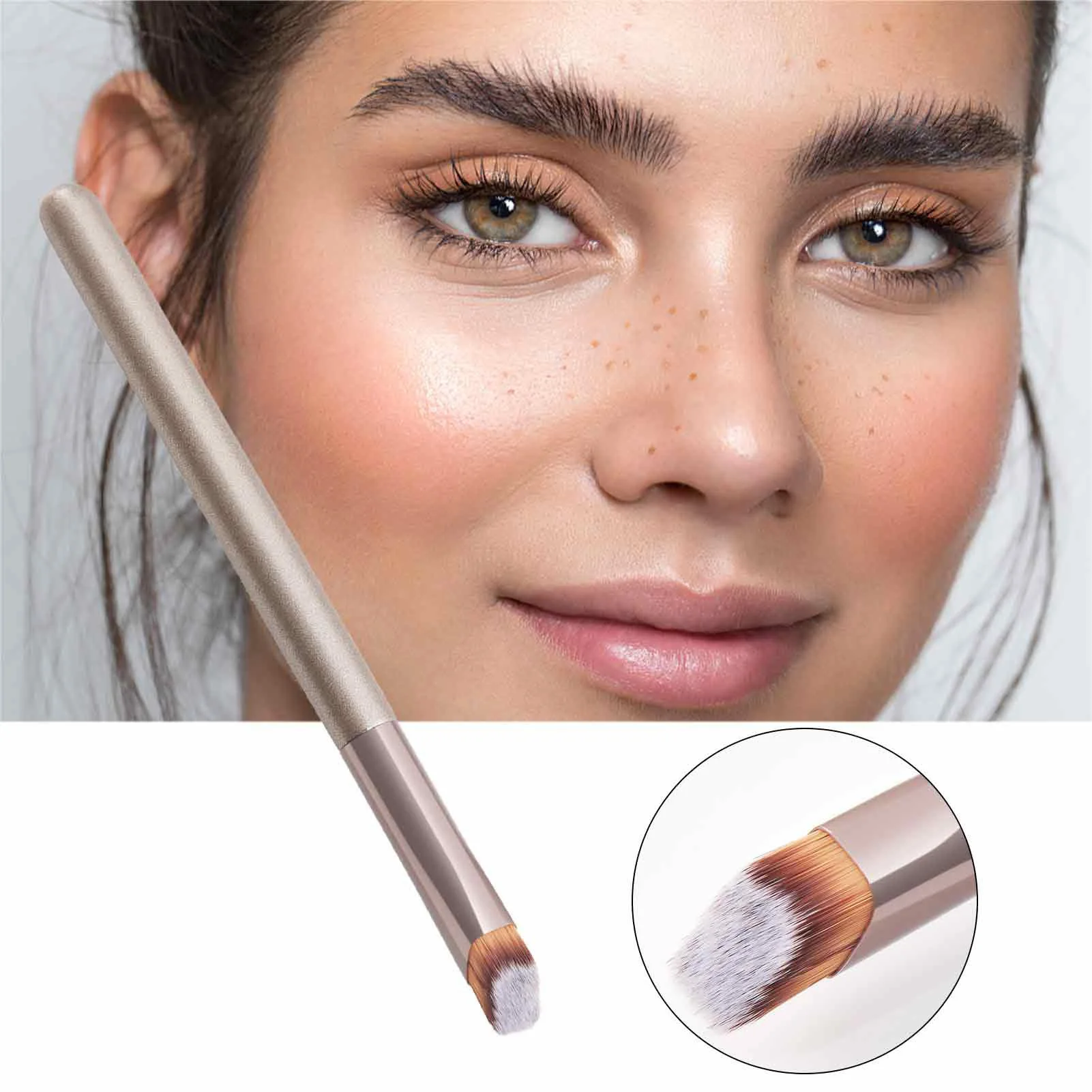 High Quality Angled Liner Brush Makeup Tool Diagonal Line Head Ergonomic Design Handle for Women Female Makeup Tool