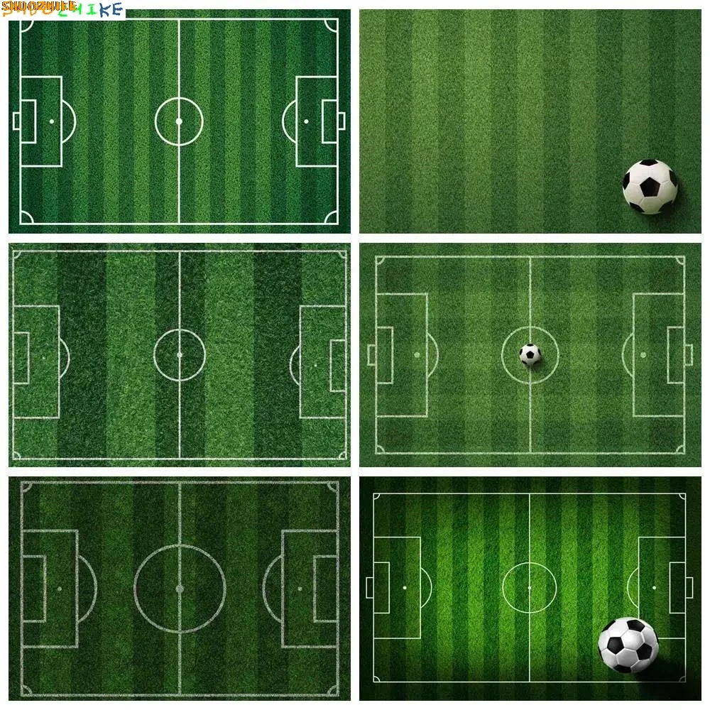 

Green Grass Field Soccer Football Backdrop Boys Birthday Party Decoration Photo Background Sign Sport Photography Props