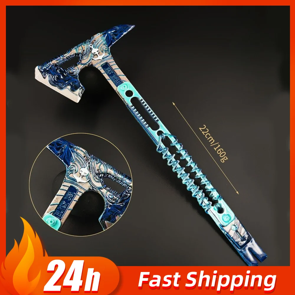 22 سنتيمتر دلتا قوة لعبة الطرفية البحر الأسود معركة الفأس جميع الحرف المعدنية سلاح نموذج في الهواء الطلق سيف ساموراي كاتانا تأثيري اللعب