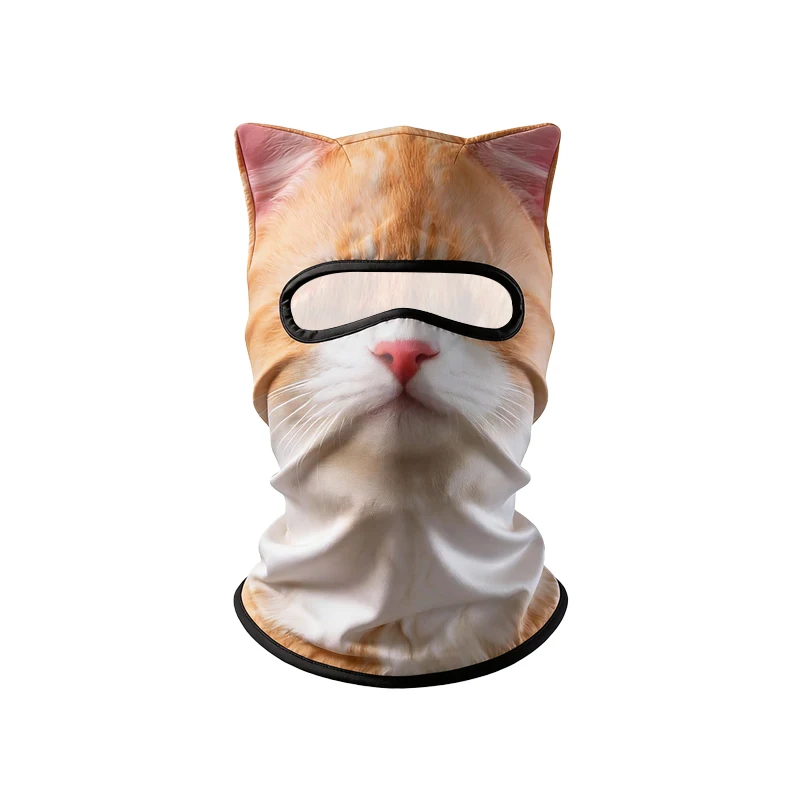 3D Katzen-Tier-Skimaske mit Ohren, Geeignet für Musikfestivals, Raves, Ski, Halloween oder Outdoor-Partys – Detail 11