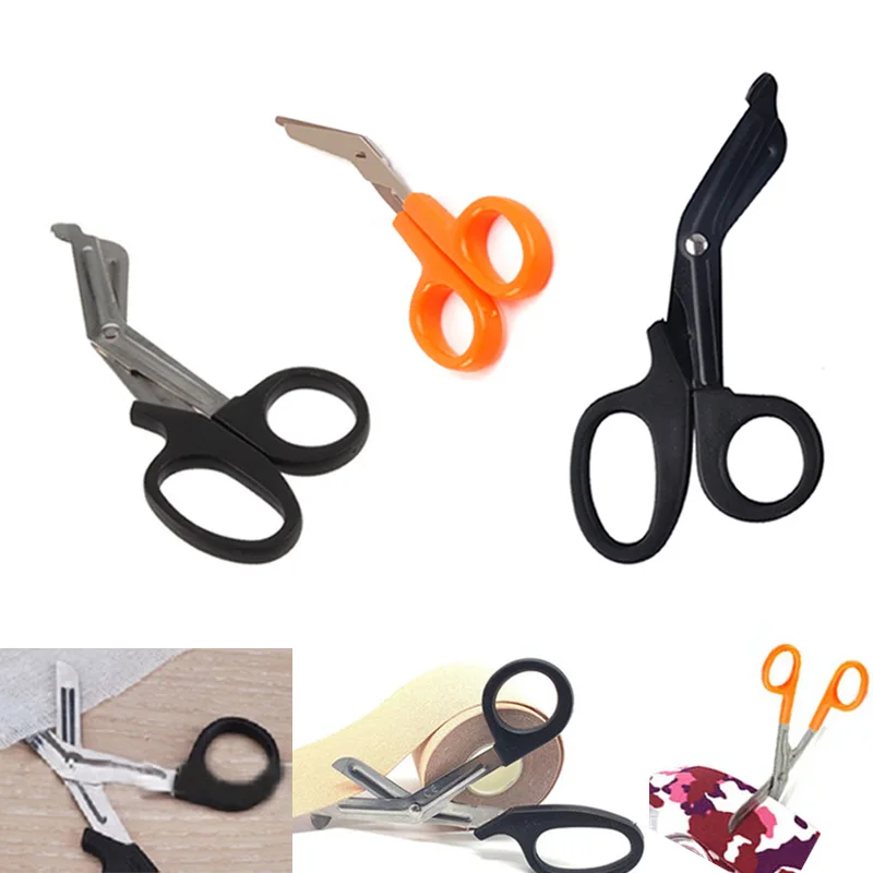 bandage scissor EMT IFAK Paramedic outdoor rescue Nurse first aid Shear Tactical gauze trauma emergent medical cut cutter tape