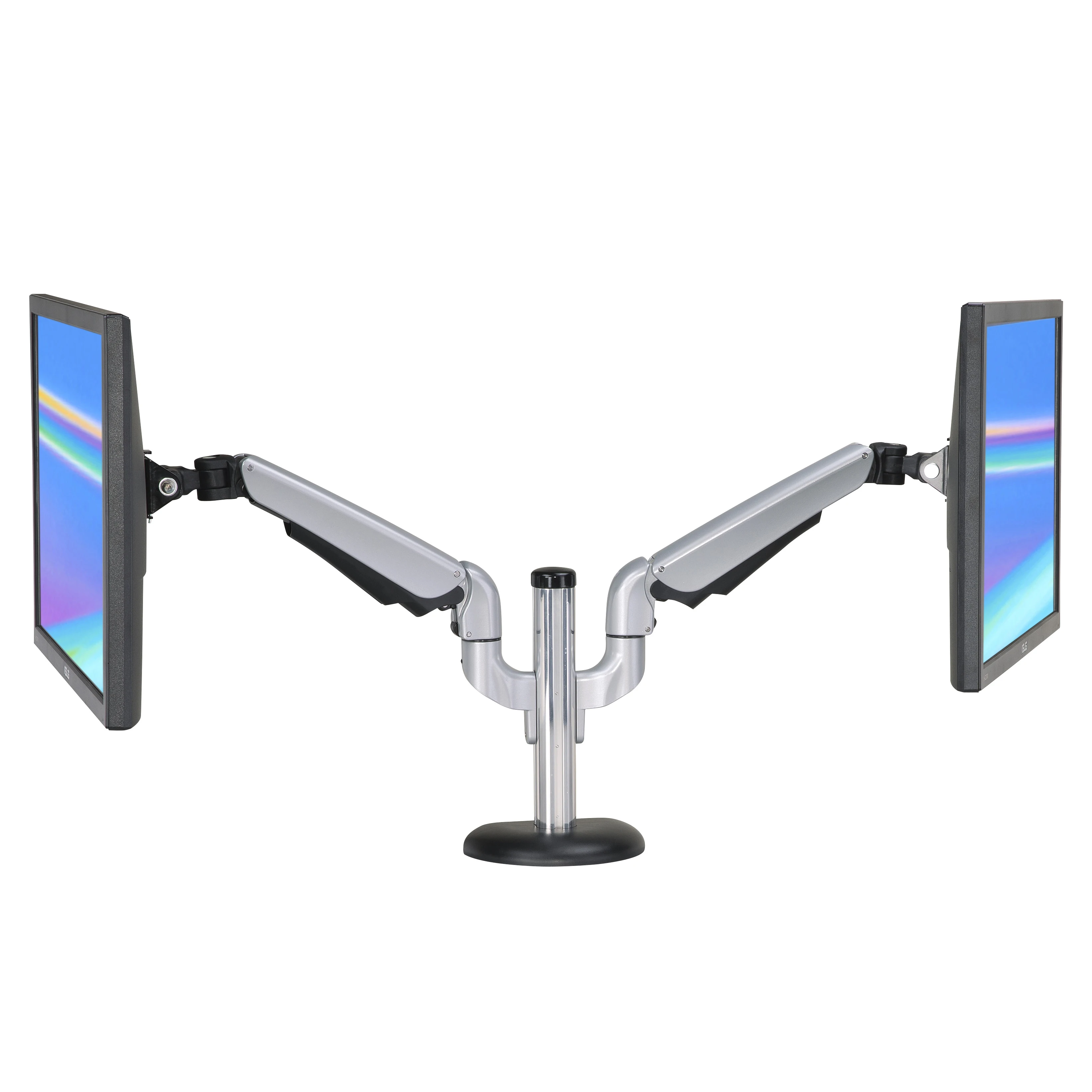 

Dual Monitor Flexy Arm Fully Adjustable Gas-Assisted Desk Mount for 2 LCD Screens Up to 27", Incoterms DAP