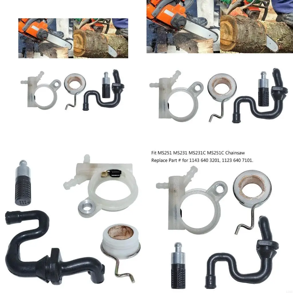 Oil Worm Gear Filter Line For MS251 MS231 MS231C MS251C Chainsaw Parts