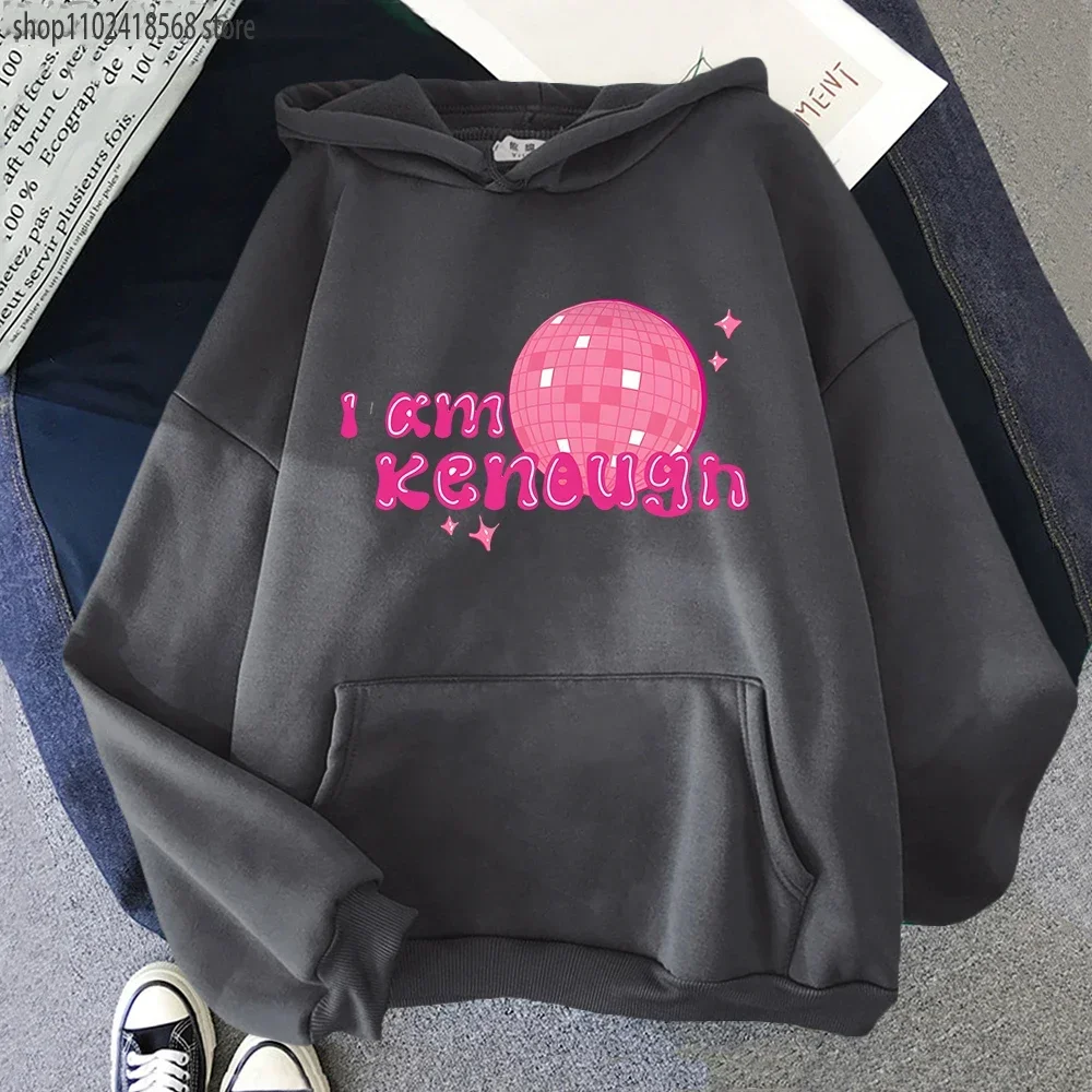 Ik Ben Kenough Hoodie Barbenheimer Hot Pink Barbiee Sweatshirt Grappige Film Kleding Mannen/Vrouwen Kpop Streetwear Lange Mouw Top mannelijke