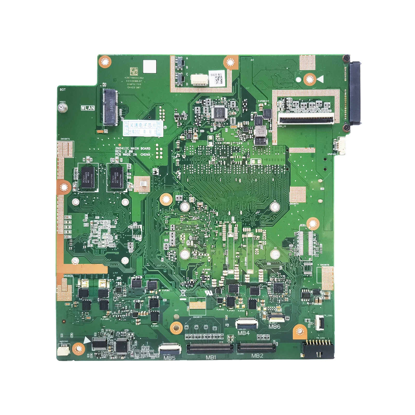 

ZN241IC Notebook Motherboard For ASUS Zen AiO ZN241IC ZN241ICGK all in one Machine With I3 I5 I7 7th Gen CPU 940MX Fully Test