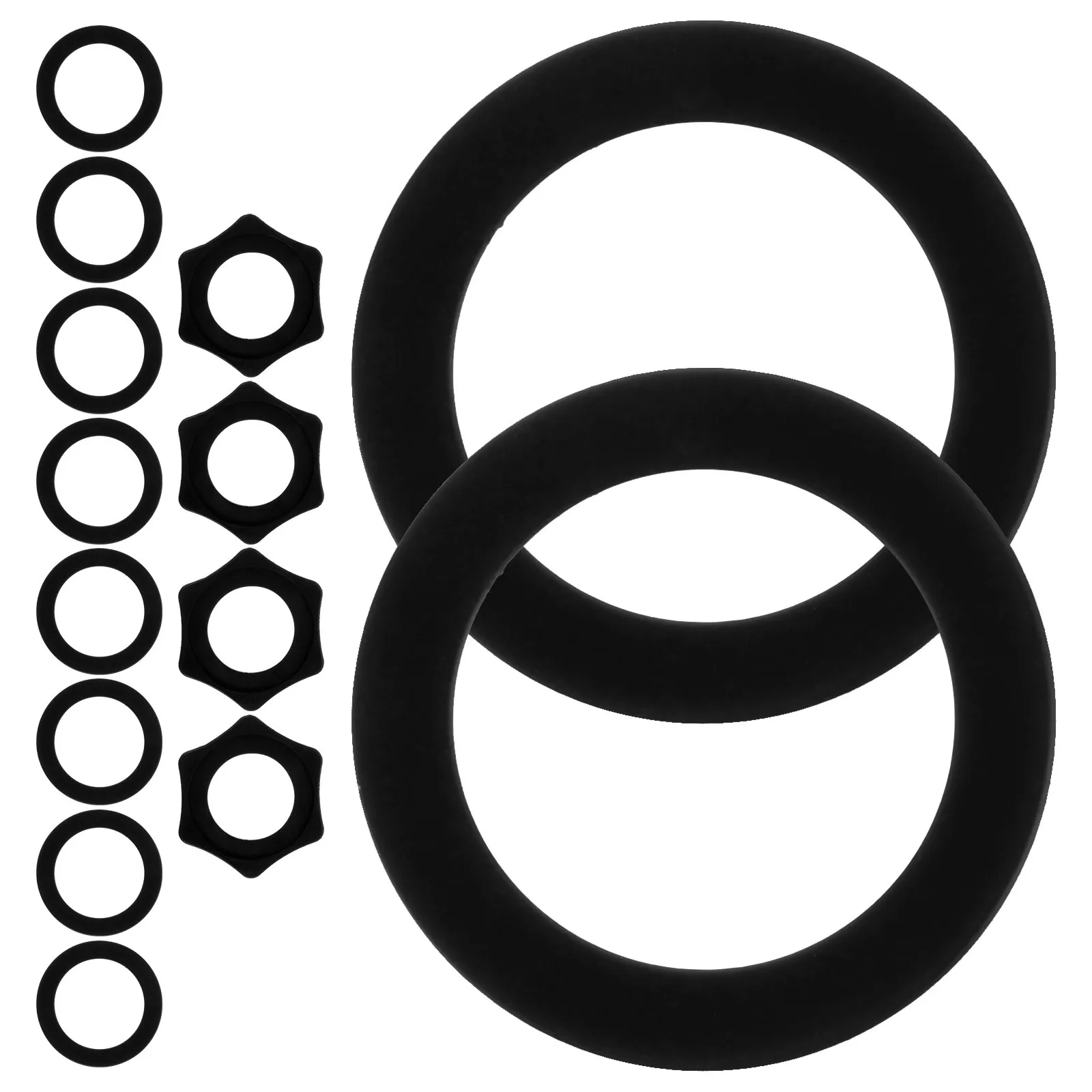 

5Sets Microphone Anti Fall Ring Replacement Rubber Rings for Conference Room Home Party Singing Durable Practical