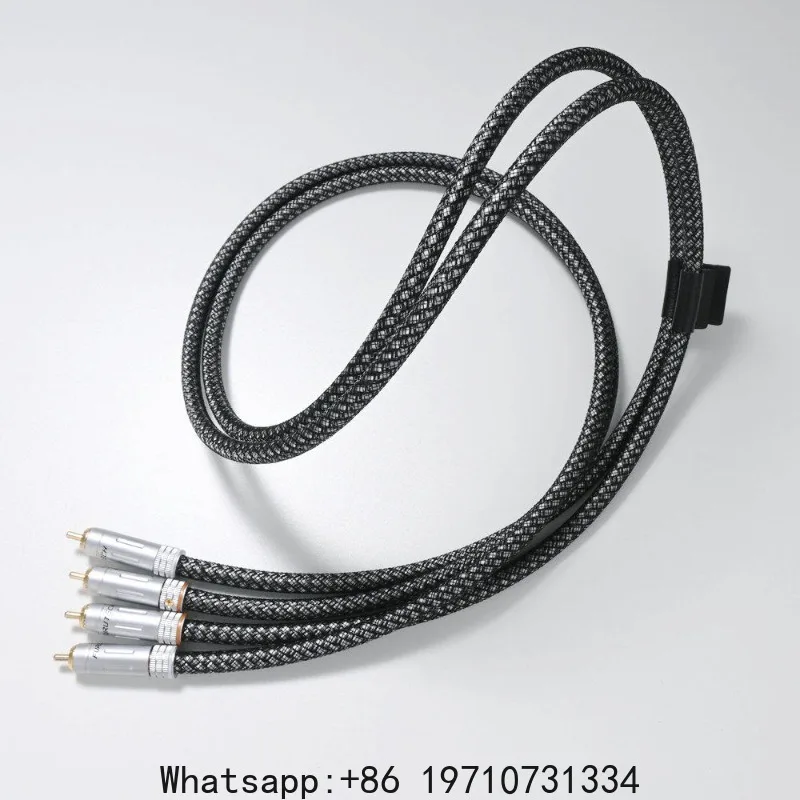 Generic HiFi Audio Signal Cable – OCC Single Crystal Oxygen Free Copper RCA Interconnect Cord for Amplifier, Home Theater