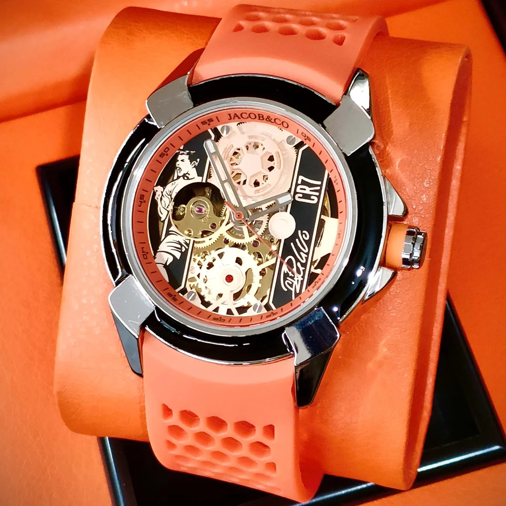 2026 CR07 Hot Jacob & Co Originele Merk Horloges Voor Heren Business Automatische Mechanische Polshorloge Hoge Kwaliteit AAA Mannelijke Klokken