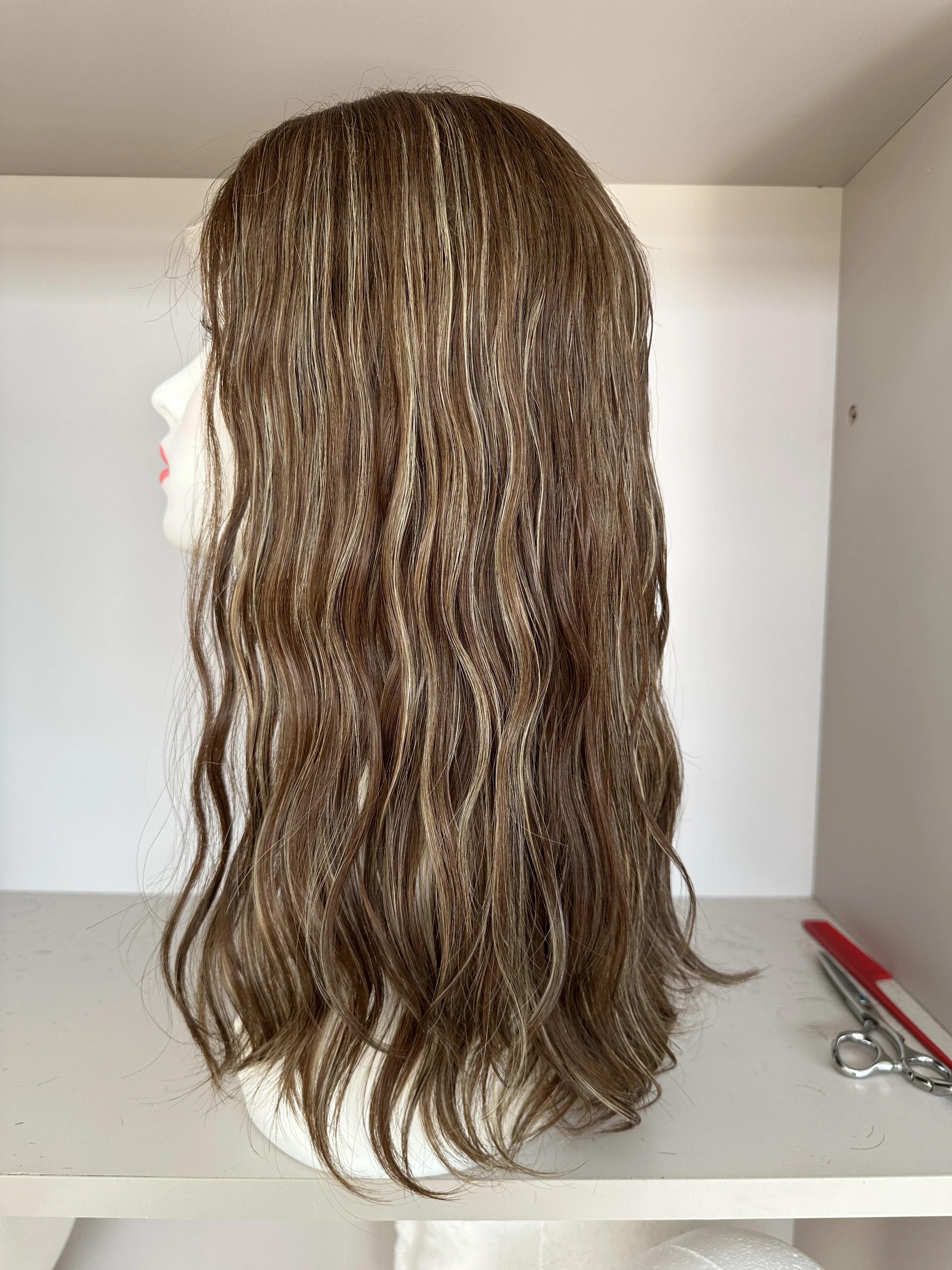 Wig Kosher atas renda Wig rambut Eropa BlondColor wig Yahudi rambut manusia atasan renda untuk wanita gratis pengiriman