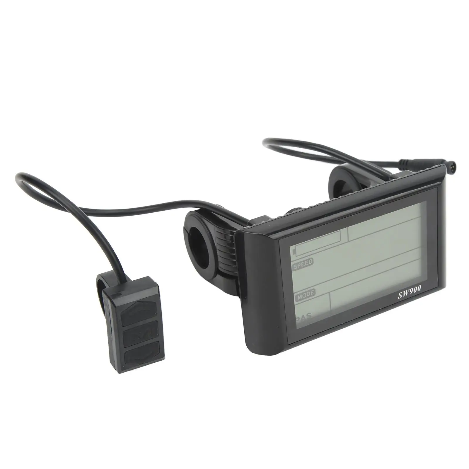 Medidor de pantalla LCD para bicicleta eléctrica, conector impermeable, Scooter, SW900