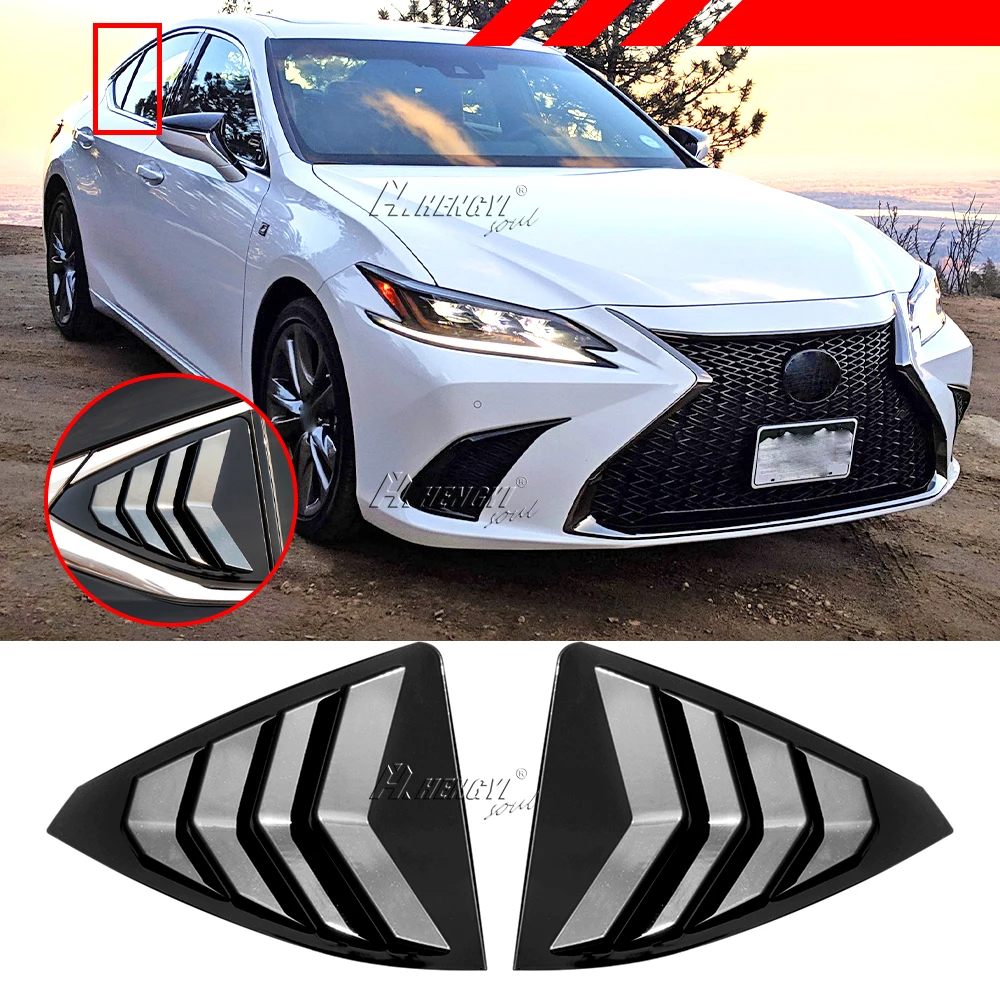 

1 Pair Rear Quarter Side Window Louvers Scoop Spoiler Windshield Cover For Lexus ES 2019 2020 2021 2022 2023 Car Accessories