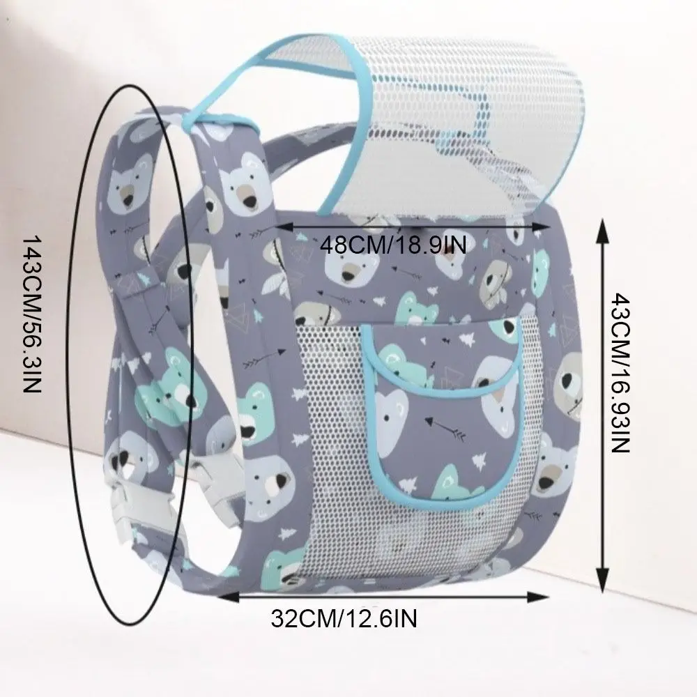 متعددة الوظائف الطفل التفاف الناقل الرضع الكنغر حقيبة الوليد الجبهة عقد الرضع حقائب الظهر شبكة غطاء التمريض الرضع #6