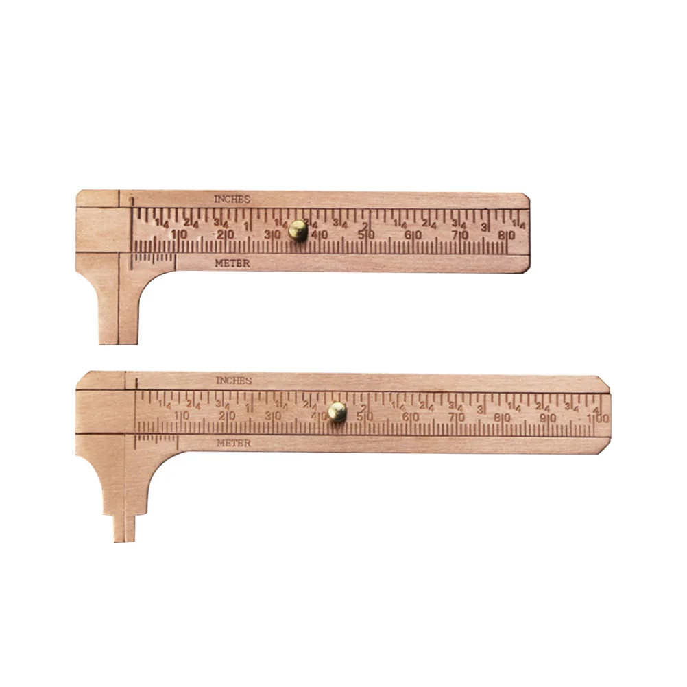 

2Pcs Brass Vernier Caliper 80Mm 100Mm Non Magnetic Anti Rust Ruler for Industrial Accessories Handicraft Measuring Tool Caliper