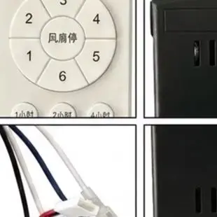 110V 6 Ceiling Fan Remote Control With Light Dimmer Forward Reverse For DC Motor Fan Replacement Controller Kit