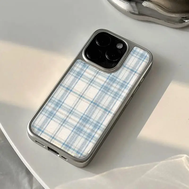 Rot-blaue Wellenmuster Silber-Rand Epoxy Handyhülle TPU Sturzsicher Für iPhone XR/11/12/13/14/15/16/17 Pro Max