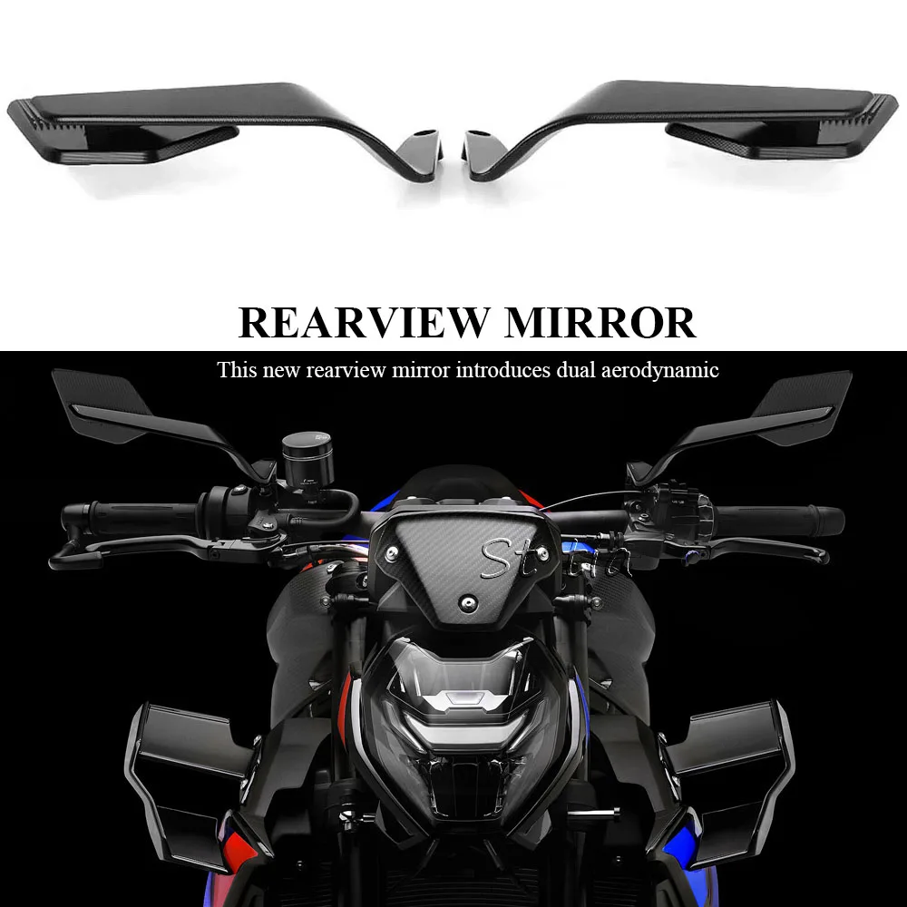

Motorcycle Side View Mirror For BMW S1000R F900R F900XR G310R G310GS C400X C400GT Wind Wing Stealth Winglets Rearview Mirrors