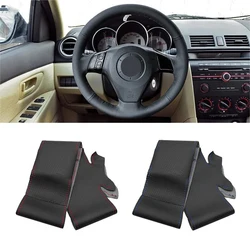 For Old Mazda 3 Mazda 5 Mazda 6 Pentium B70 2004 2005 2006 2007 2008 2009 Perforated Microfiber Leather Car Steering Wheel Cover