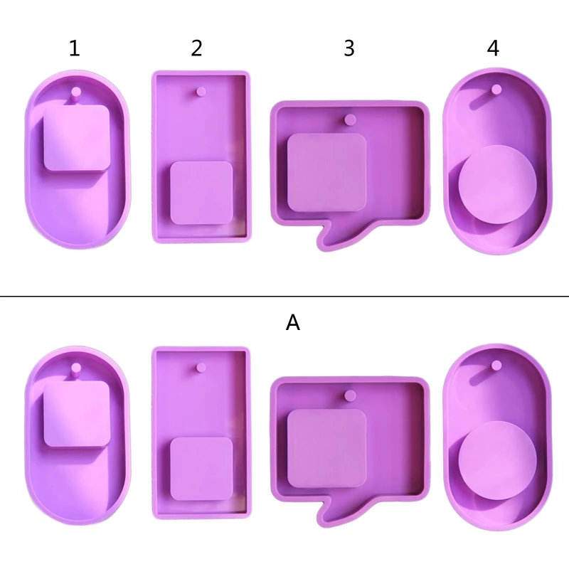 

Epoxy Resin Molds Molds Silicone Molds Pendant Casting Mold Jewelry Molds for DIY Craft Micro Landscape N58F