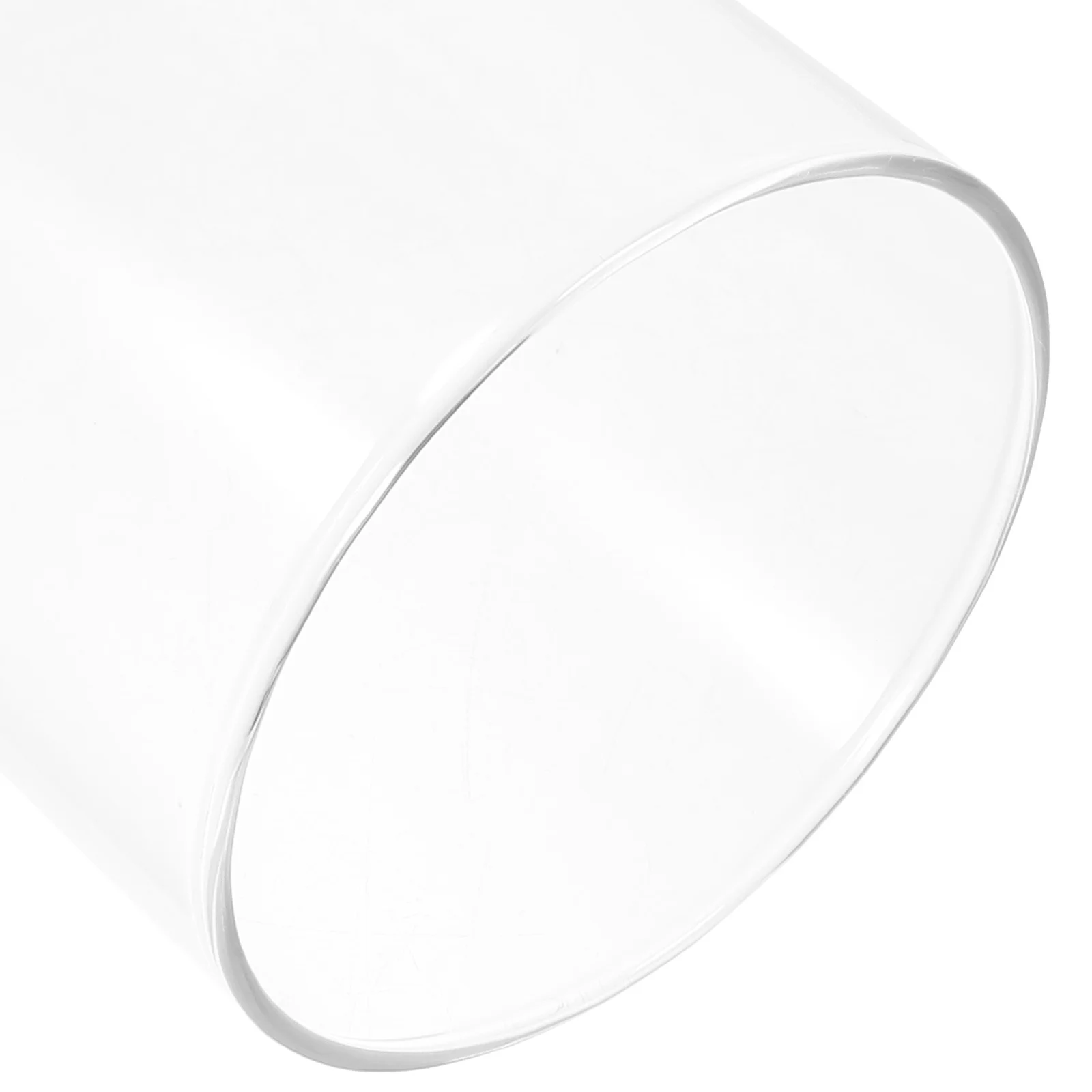 

3Pcs Clear Glass Shades Exquisite Structure Wide Application Household Covers for Pillars Glass Cylinder