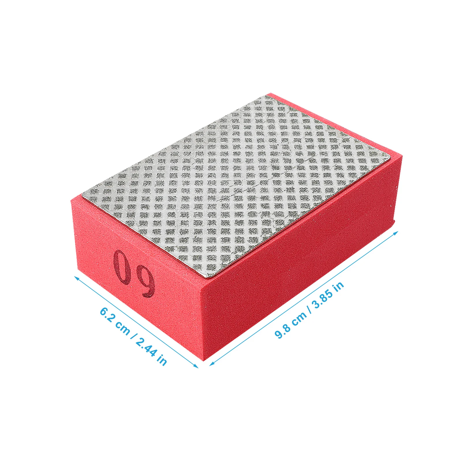 

Diamond Grinding Tool 60 Grit Sanding Block For Glass Ceramics Polishing Handheld Sponge Pad Wear-Resistant Efficient Deburring