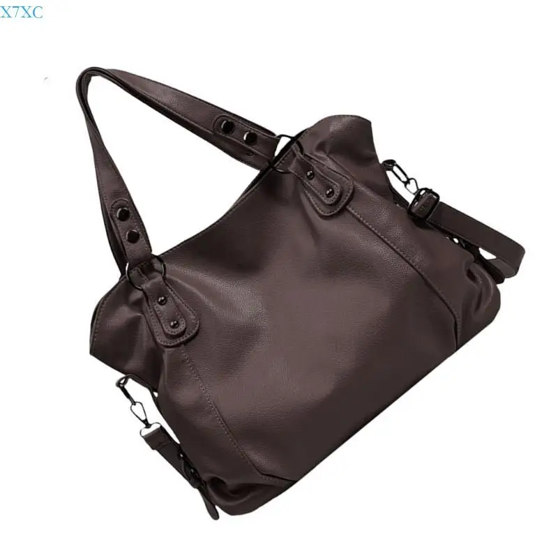 

X7XC Delicate Female Shoulder Purse PU Leather Large Capacity Crossbody Bag Handbag