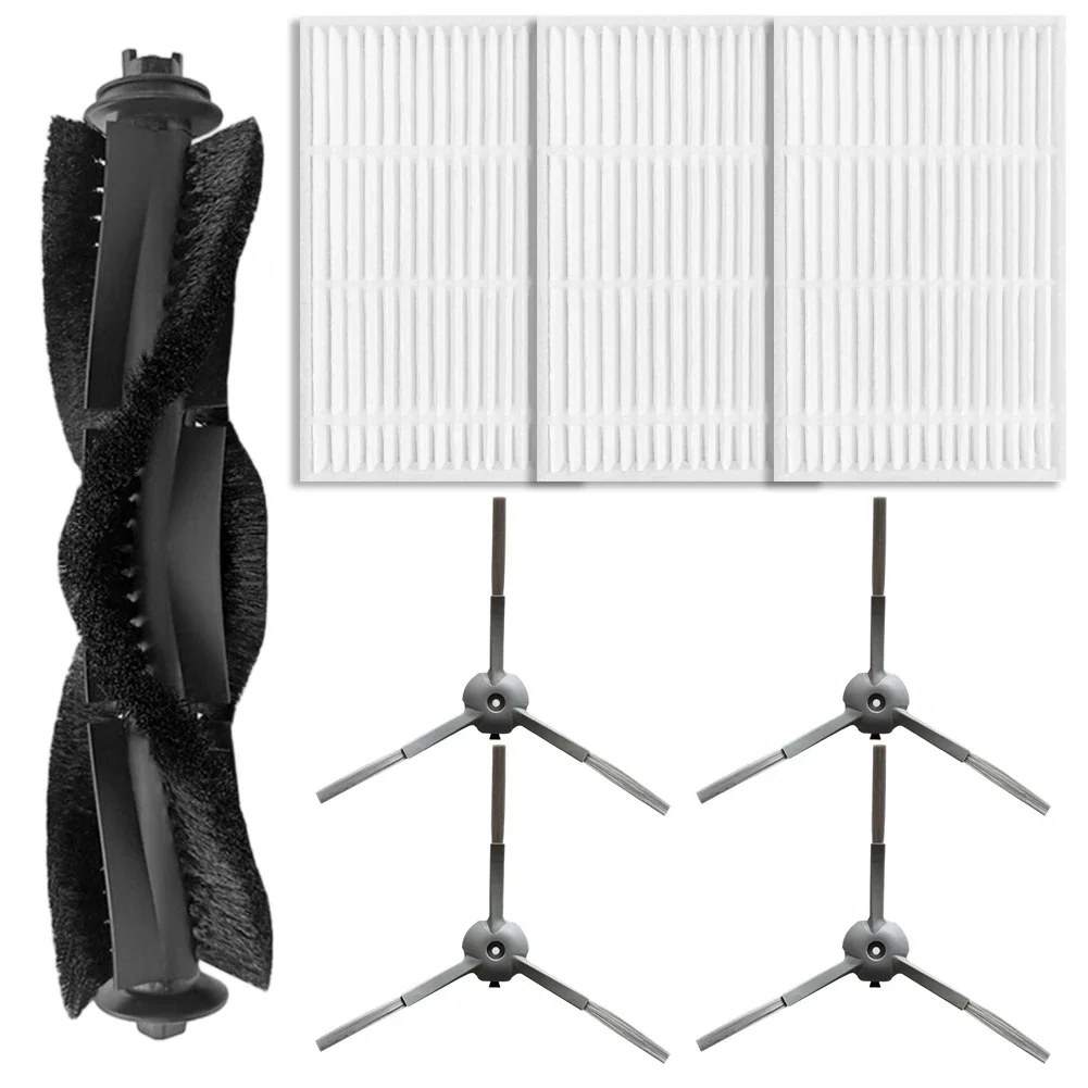 

8pcs Main Brush Side Brushes Filter Kit For ILIFE V20 For Vyzzle D10 For Laresar For L10 For Lydsto R1D Edge / For Roidmi Eve