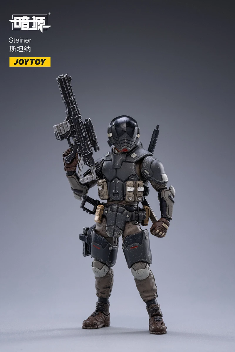 Joytoy 1/18 figura de ação fonte escura personagens trio brinquedo soldados anime estatuetas modelo militar para coleção hobby