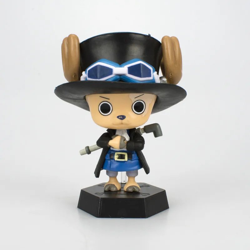 Anime One Piece Tony Tony Chopper Cos Luffy Saber Figure Model Buggy Toy Sabo Gift Car Ornament Action Figure Collect Gifts