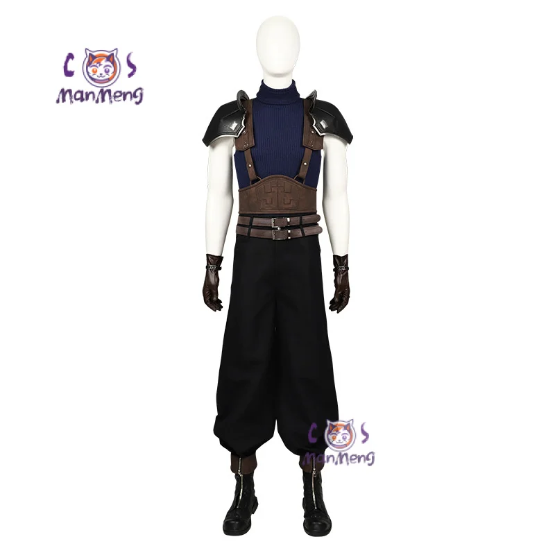 

Zack Fair cosplay costume FF7 game uniforms Zack Fair new full set with shoes men's Halloween Carnival party outfit custom made