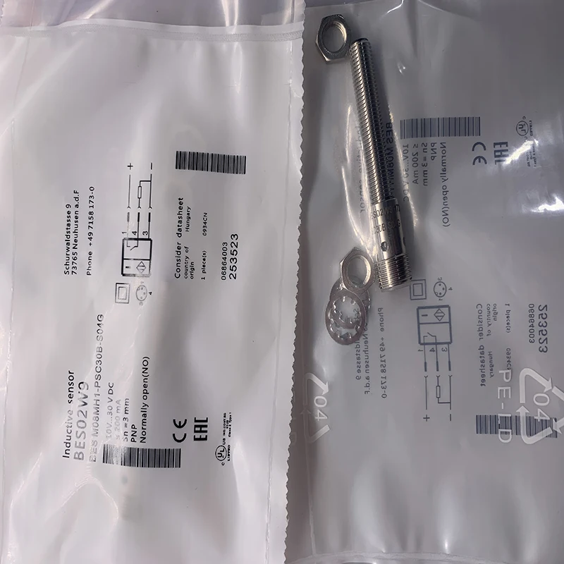 

В наличии: Новый индуктивный датчик приближения BES M08MHI-PSC15B-S04G, высокое качество, гарантия от продавца 1 год