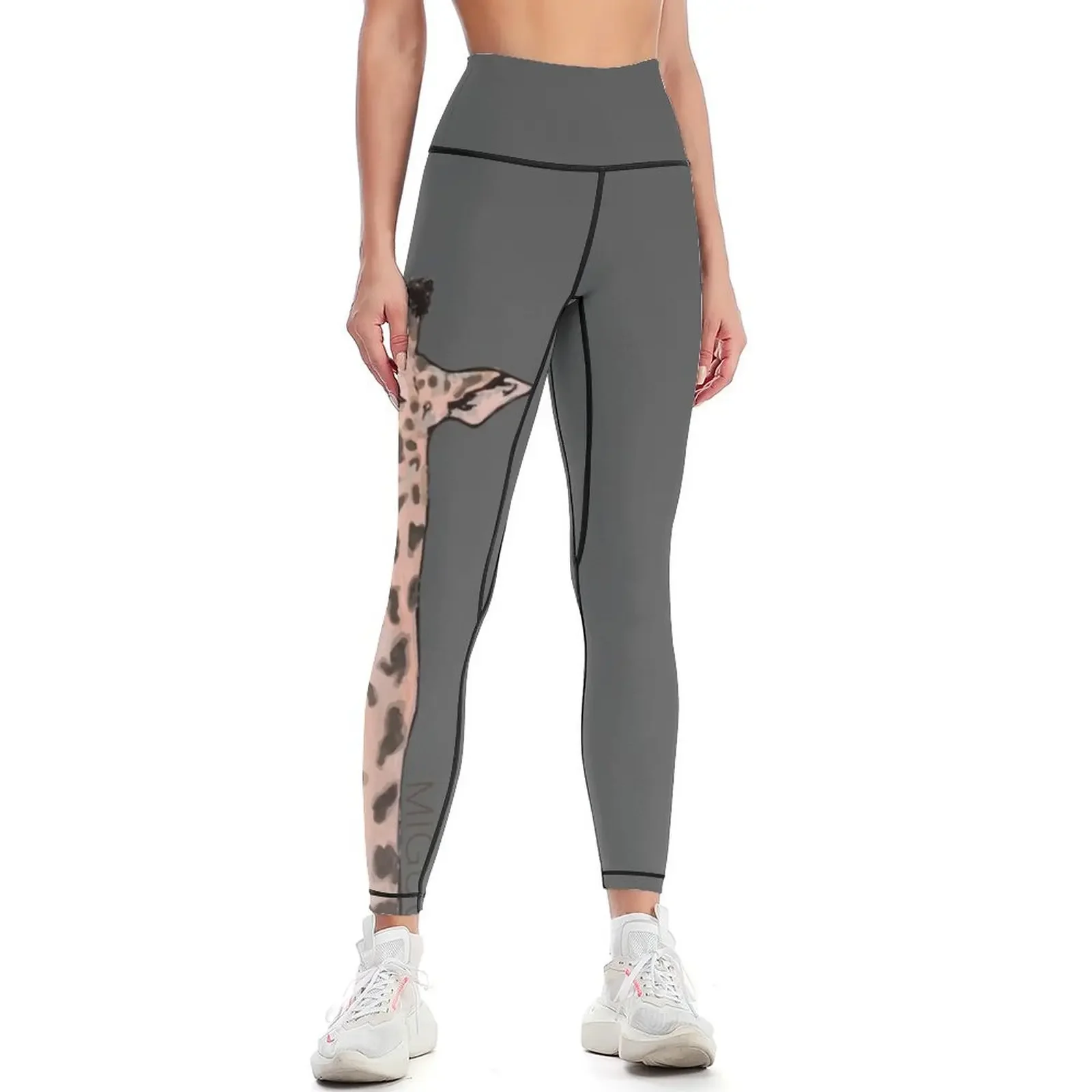 

Giraffe - Miguu-50% of profits donated to the Phoenix Zoo! Leggings Women's high waist Jogger pants Womens Leggings