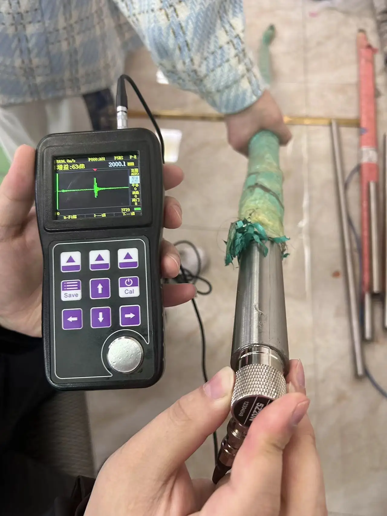 TG-4900DL Live A&B Scan Single & Dual Element Probe Ultrasonic Thickness Gauge