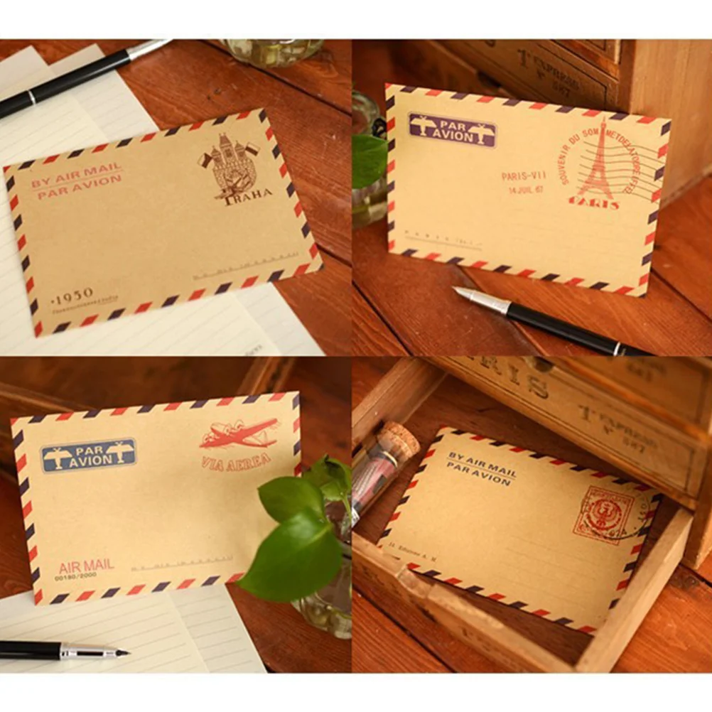 10 Pcs Practical Envelope Kraft Paper Mini Envelopes Classical Retro Storage Small