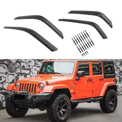 SXMA Fender Flare Wheel Brow Black Fender Flare 4PCS ABS OffRoad Front Rear for Jeep Wrangler JK 2007-2017 J401