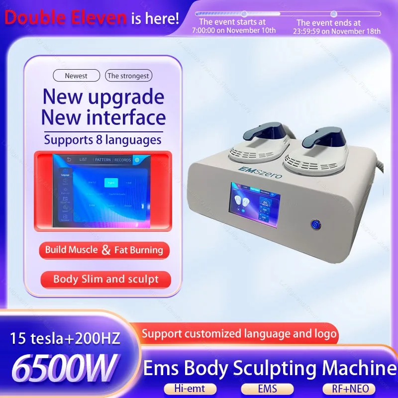 

EMS Body Sculpt Machine EMSzero Hiemt RF Slimming Healthy Body Contouring Muscle Stimulation Electromagnetic Weight Loss