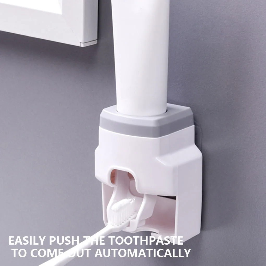 Toothbrush Holder Toothpaste Dispenser Dustproof Bathroom Apartment