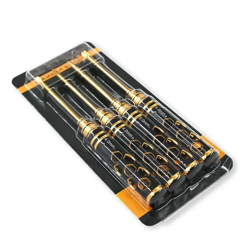 

Cross Screwdriver 4/5mm slotted screwdriver 4/5mm Non-slip Aluminum Alloy Handle Wrench Tool Kit for RC Helicopter