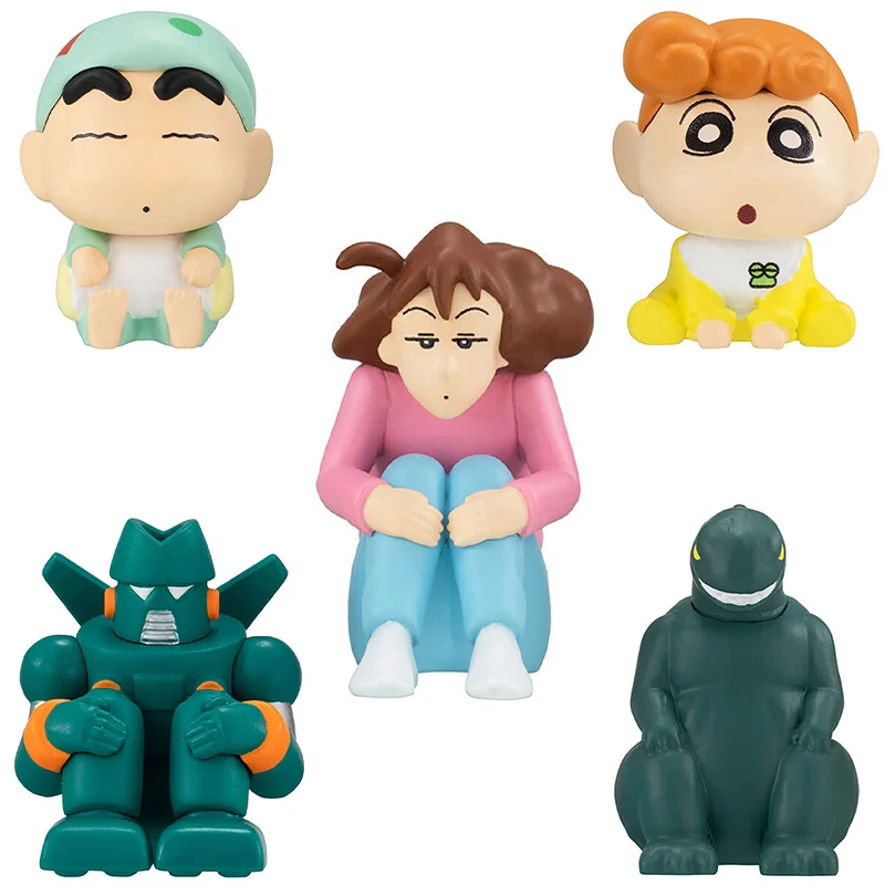 Crayone Shinchaen Figure Nohara Misae Misae Koyama Hiroshi Himawari Kazama TOru Ornaments Accessories Capsule Gachapon Toy