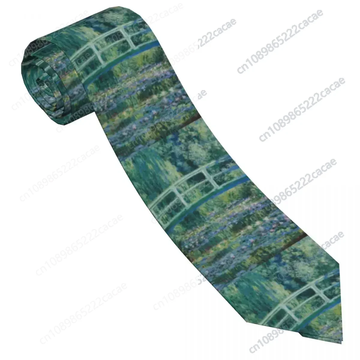 

Claude Monet Tie Water Lilies Retro Casual Neck Ties For Male Wedding Quality Collar Tie Graphic Necktie Accessories