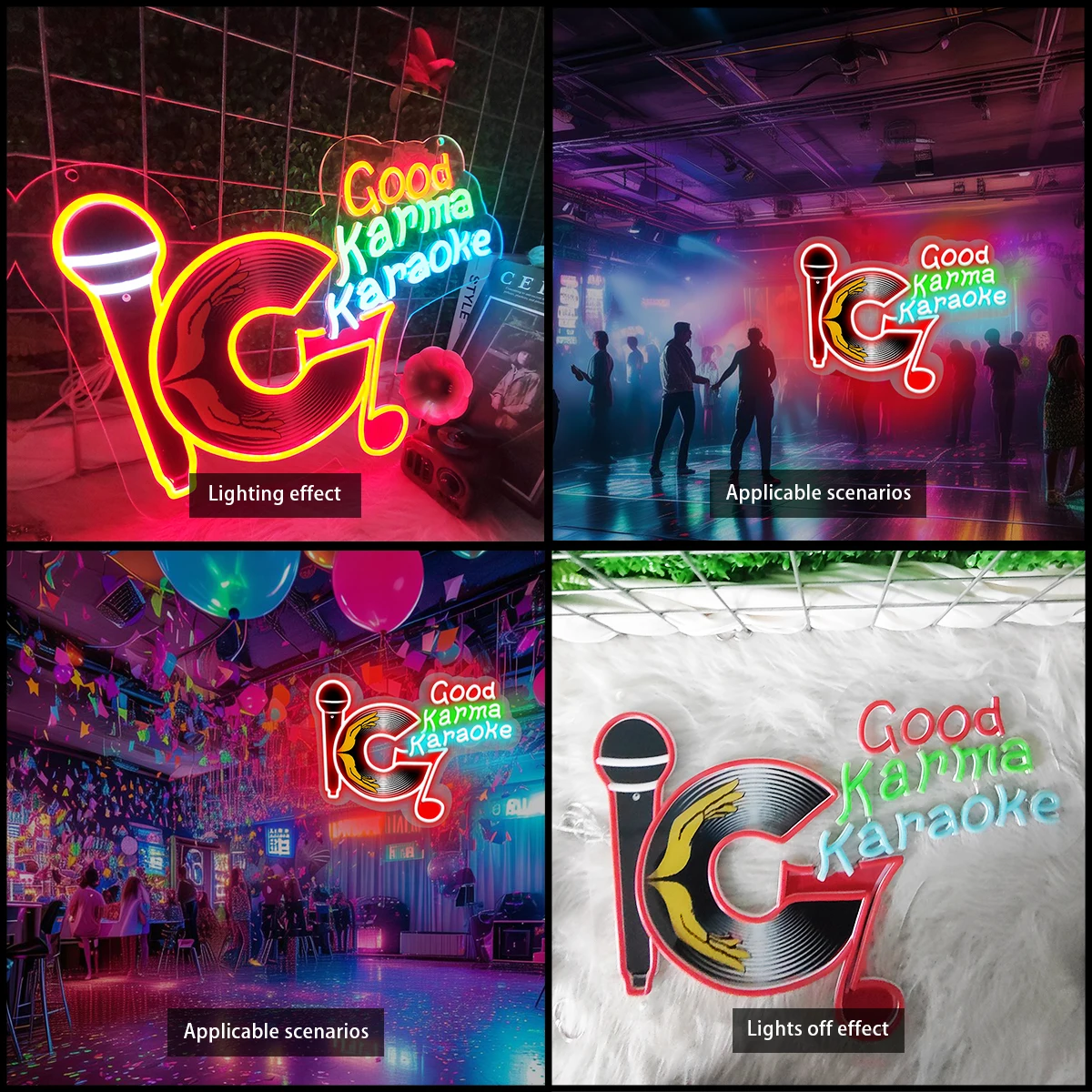 Record-shaped pattern neon lights, suitable for room decoration, photo frame decoration, bar party decoration, and creating an a