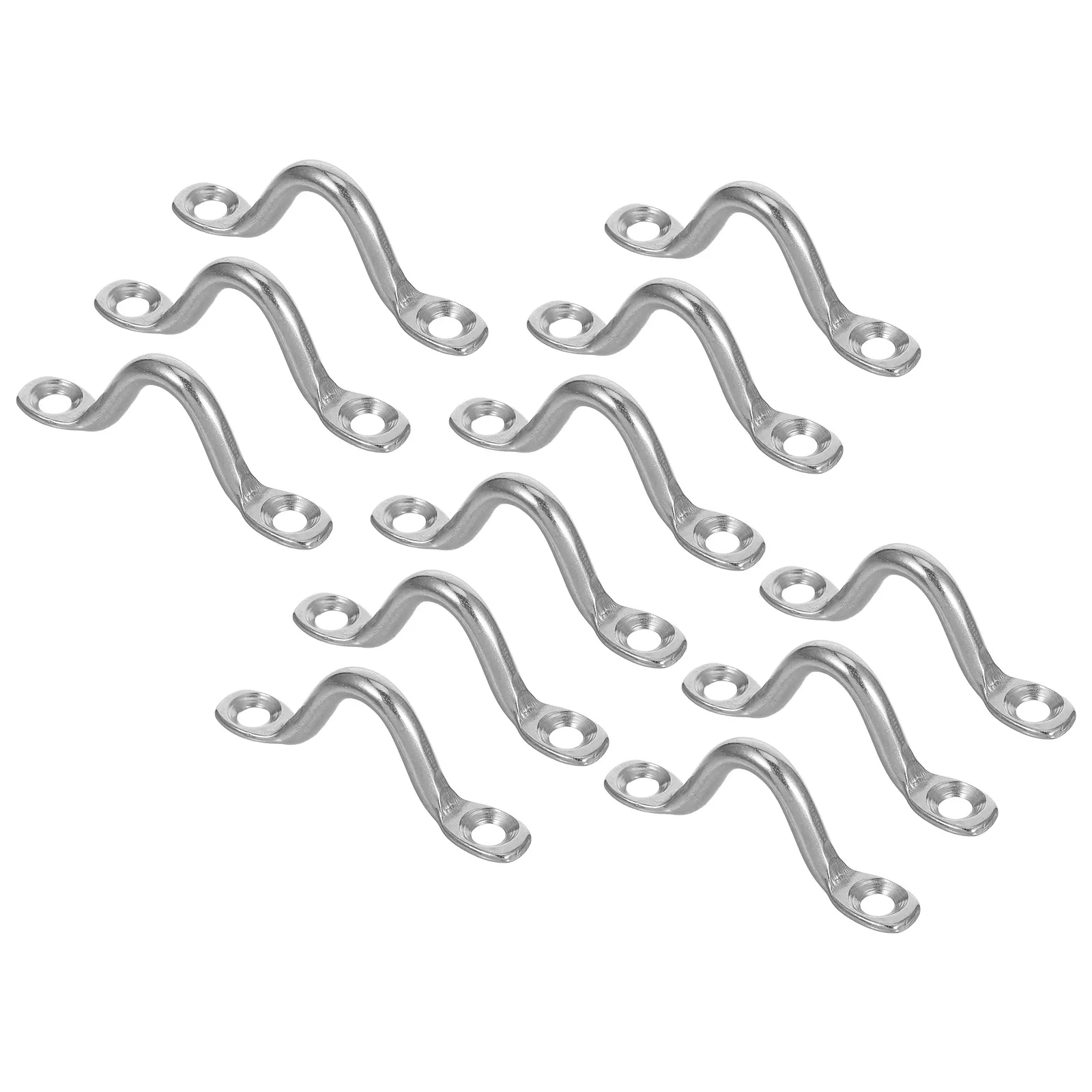 

12pcs Yacht Handle Eyes 316 Stainless Steel Marine Accessories Kayak Pad Boat Fixing U Shaped Door Handles Boat