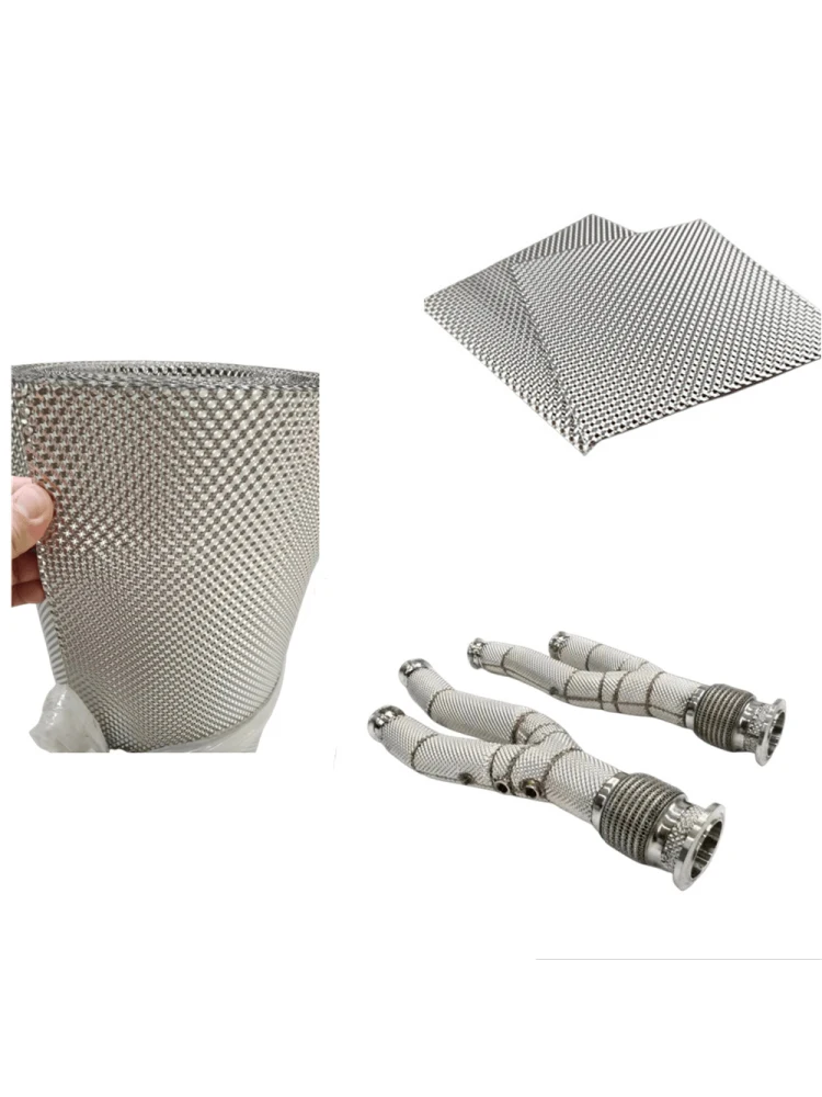 Feuille de soudage de bouclier thermique, tapis en acier inoxydable pour collecteur de tuyau de descente Turbo, panneau d'isolation du moteur, chargeurs de tuyaux d'échappement de moto