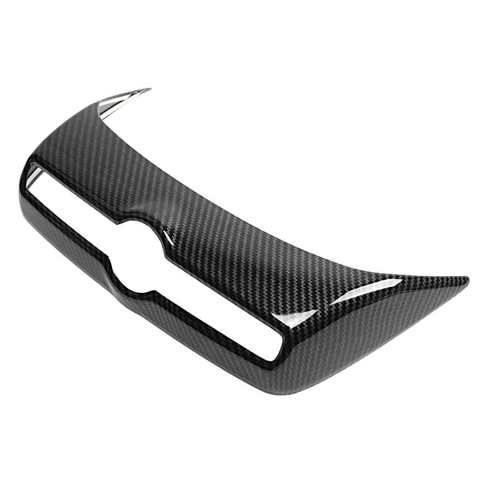 ABS Carbon Fiber Car Center Console Volume Adjustment Knob Frame Decoration Cover Trim for Volvo XC40 2019-2020