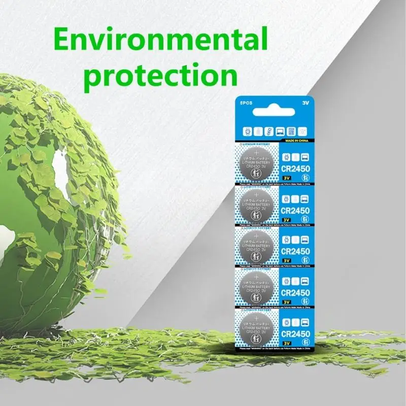 2025 NOWOŚĆ 5 OPCES DL2450 ECR2450 Litowe ogniwa Zestaw akumulatorów dla zegarków i kalkulatorów