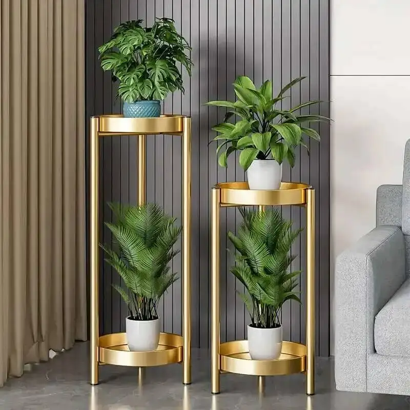 

Rack Light Luxury Designer Aesthetics Flower Living Room Trendy Plant Display Shelf Wedding Decorations Muebles Home Furniture