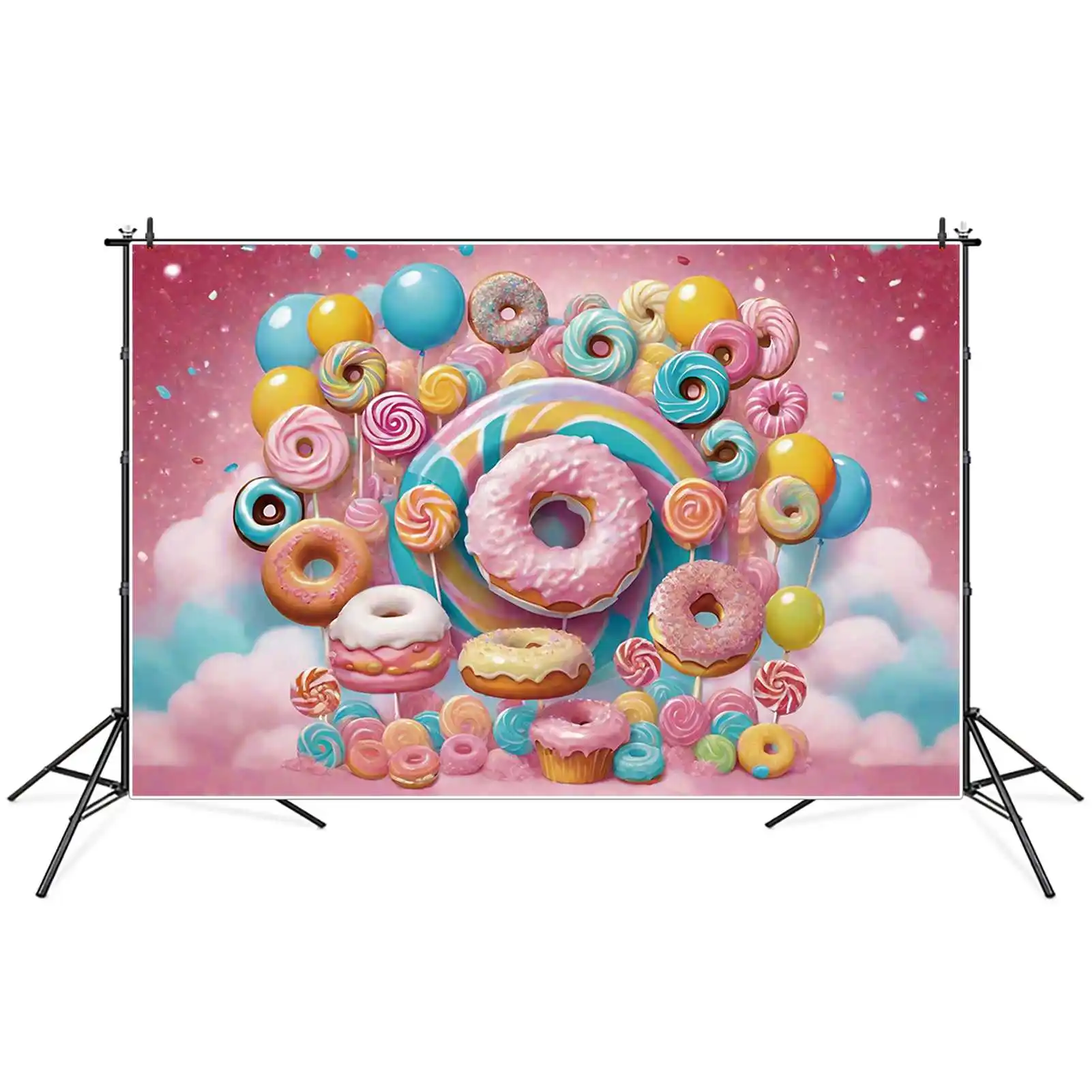 MOON.QG dolce Dessert compleanno sfondo torta per bambini ciambella sfondo rosa decorazione personalizzata per feste forniture per Studio fotografico